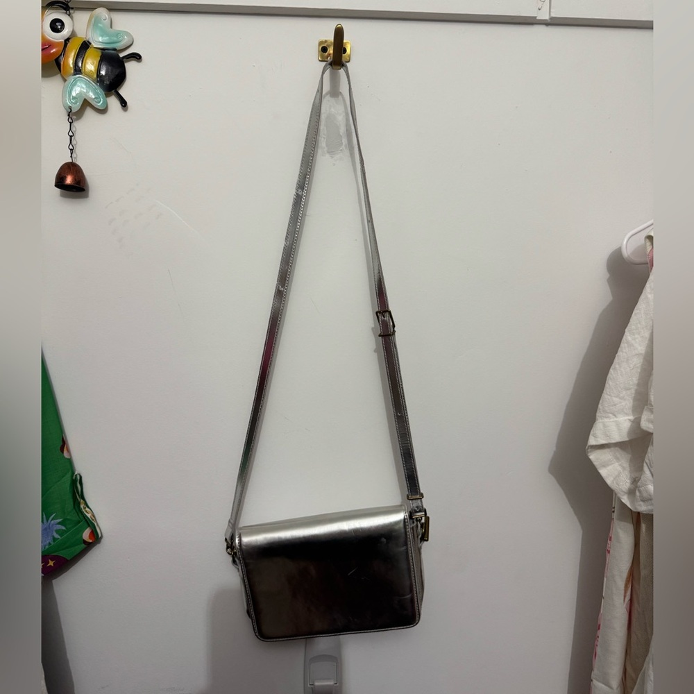 Madewell Metallic Silver Crossbody Bag